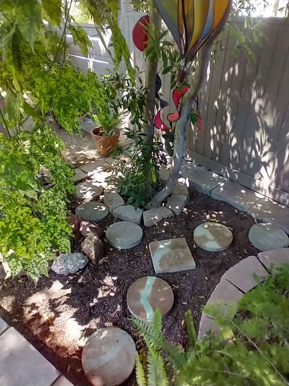 Stepping stone path from center of Front Yard